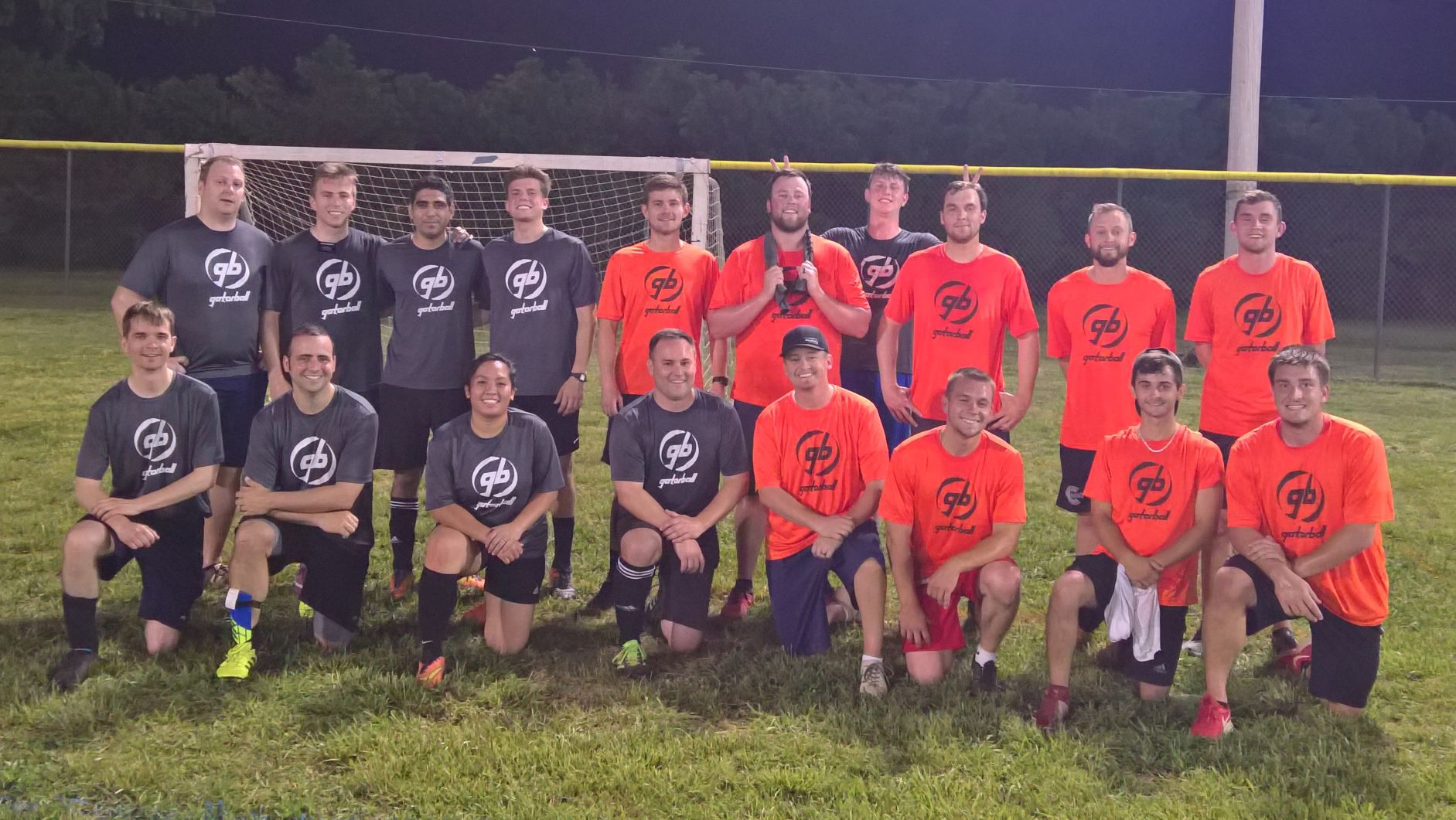 post-game photo of a group of young men and women who participated in the 2019 spring season