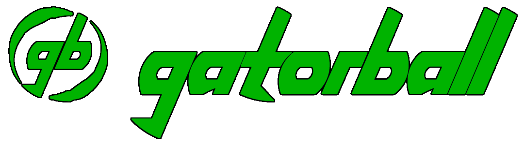 Gatorball logo with stylized name